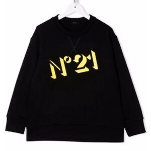 No. 21 black & neon yellow logo cotton sweatshirt women’s M, men’s S, boys Sz 14